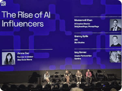 AI on the Lot panel featuring Vibe Code Mama